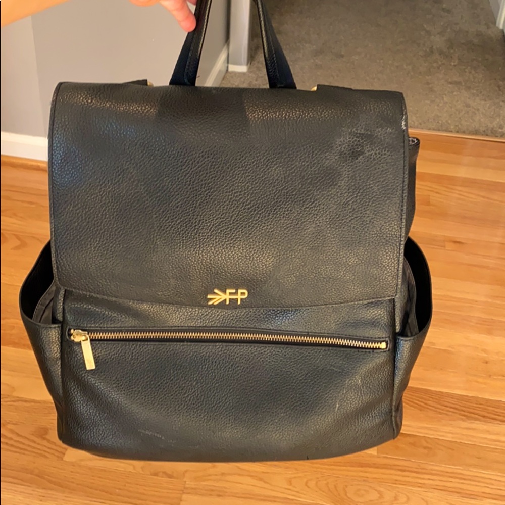 freshly picked brand leather diaper bag/backpack